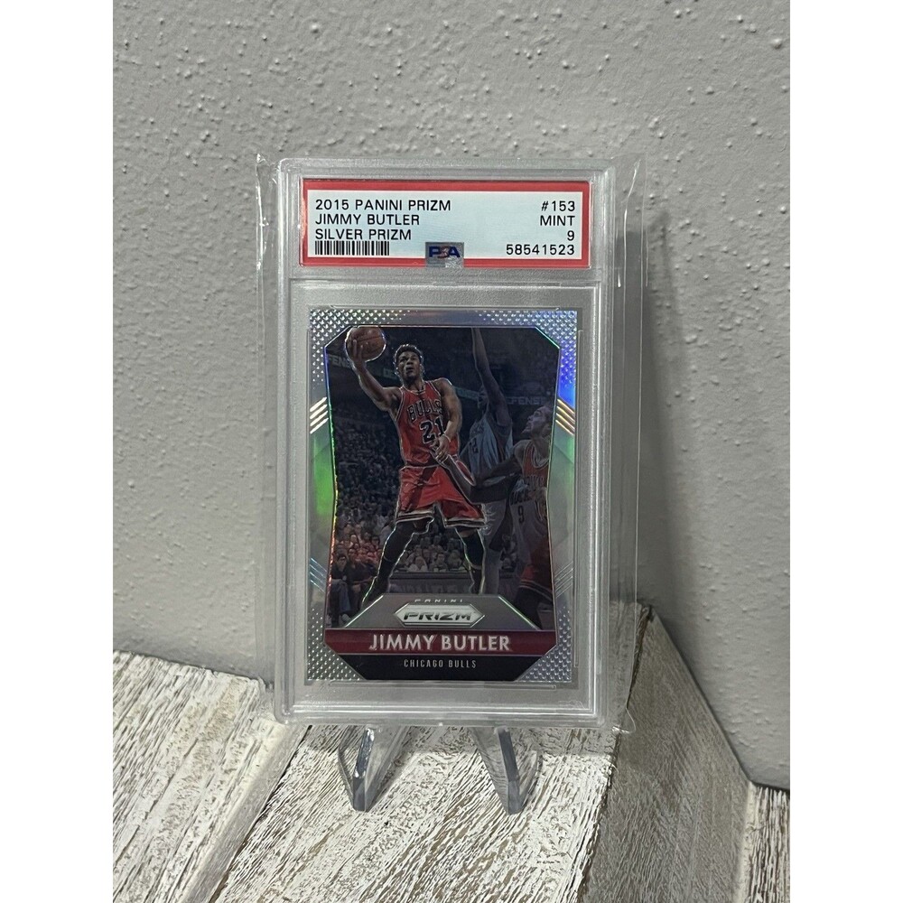 2015 Panini Prizm Jimmy Butler #153 Silver Prizm Parallel PSA 9 MINT Bulls